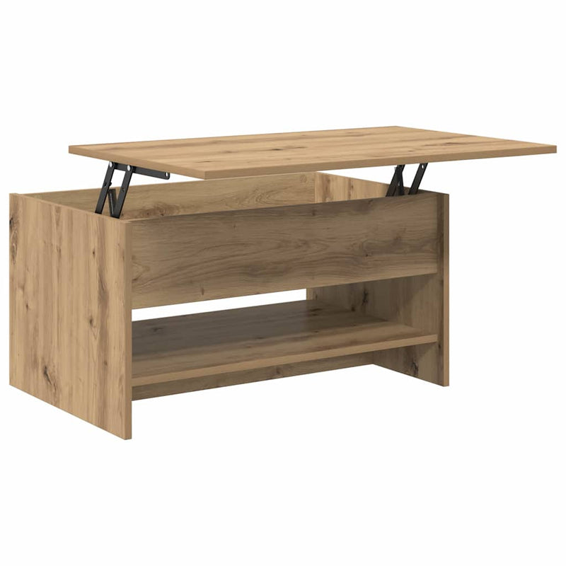 vidaXL Dohányzóasztal kézműves tölgy 80 x 50.5 x 41.5 cm Faanyag