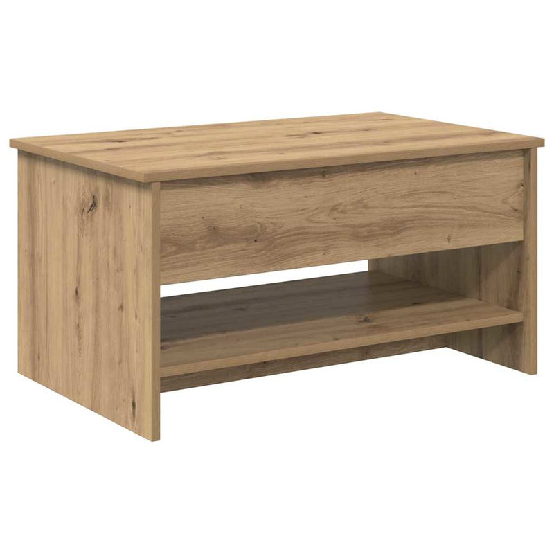 vidaXL Dohányzóasztal kézműves tölgy 80 x 50.5 x 41.5 cm Faanyag