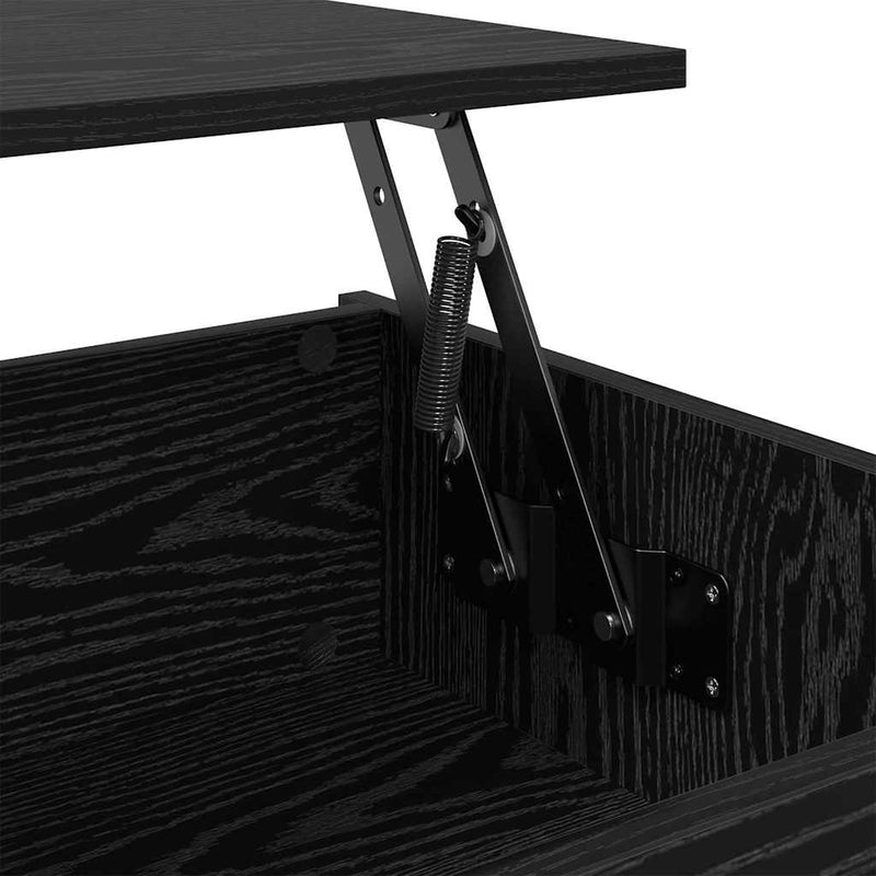 vidaXL Dohányzóasztal Musta tammi 80 x 50.5 x 41.5 cm Faanyag
