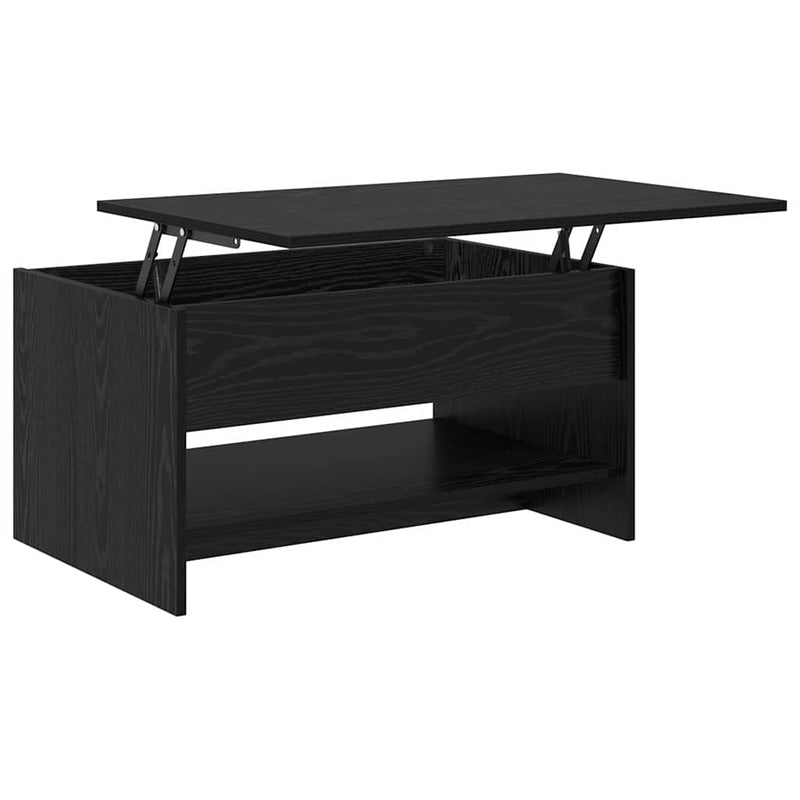 vidaXL Dohányzóasztal Musta tammi 80 x 50.5 x 41.5 cm Faanyag