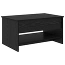 vidaXL Dohányzóasztal Fekete tölgy 80 x 50,5 x 41,5 cm Faanyag