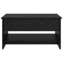 vidaXL Dohányzóasztal Fekete tölgy 80 x 50,5 x 41,5 cm Faanyag