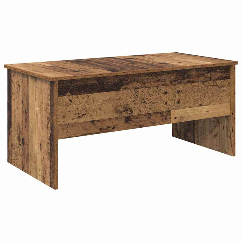 vidaXL Dohányzóasztal Régi fa 102 x 50,5 x 46,5 cm Faanyag