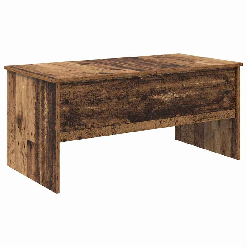 vidaXL Dohányzóasztal Régi fa 102 x 50,5 x 46,5 cm Faanyag