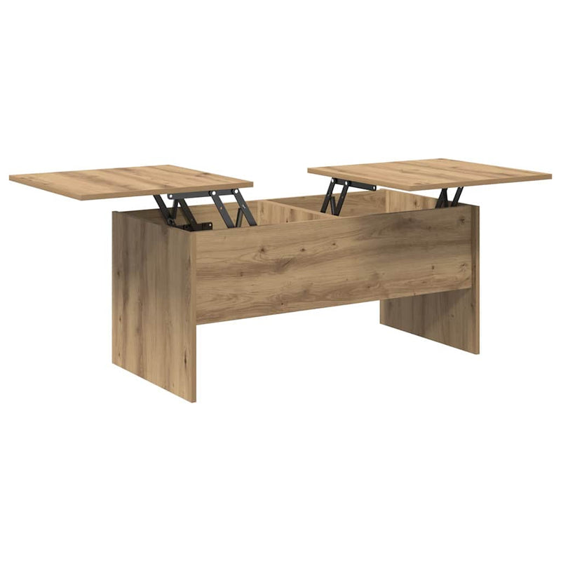 vidaXL Dohányzóasztal kézműves tölgy 102 x 50,5 x 46,5 cm Faanyag