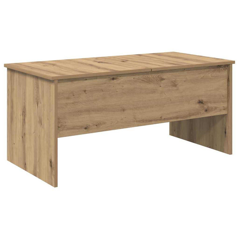 vidaXL Dohányzóasztal kézműves tölgy 102 x 50,5 x 46,5 cm Faanyag