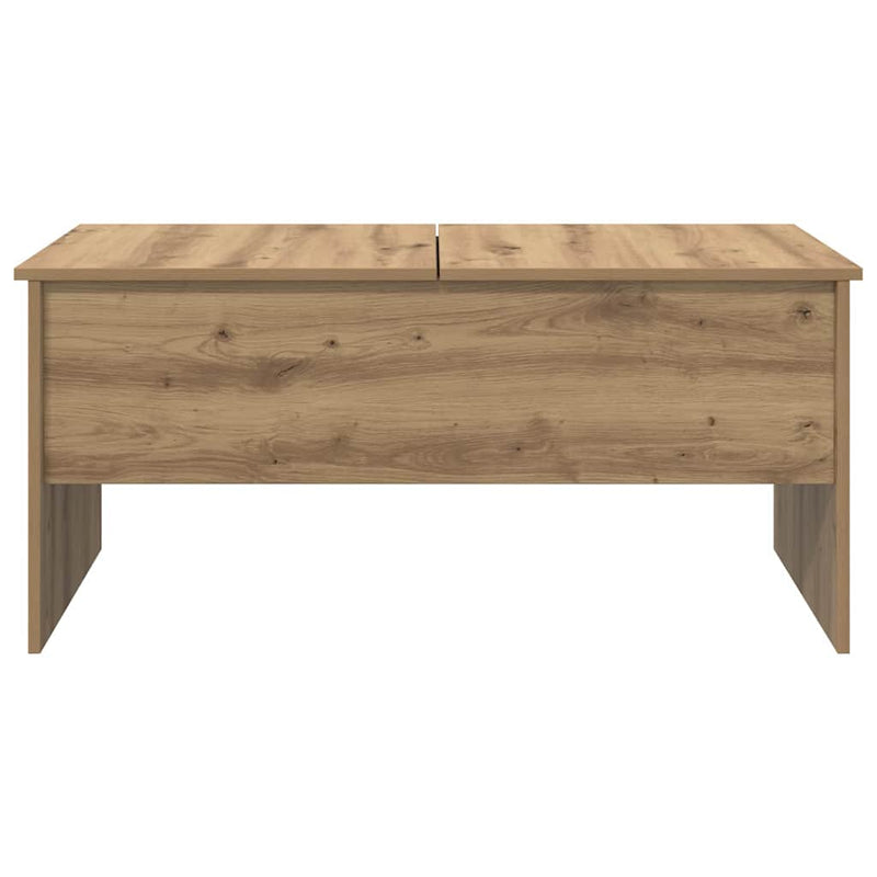 vidaXL Dohányzóasztal kézműves tölgy 102 x 50,5 x 46,5 cm Faanyag