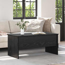 vidaXL Dohányzóasztal Fekete tölgy 102 x 50,5 x 46,5 cm Faanyag