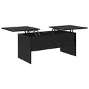vidaXL Dohányzóasztal Fekete tölgy 102 x 50,5 x 46,5 cm Faanyag