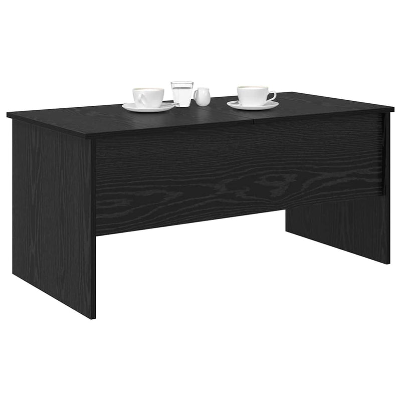 vidaXL Dohányzóasztal Musta tammi 102 x 50,5 x 46,5 cm Faanyag