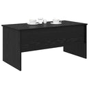vidaXL Dohányzóasztal Fekete tölgy 102 x 50,5 x 46,5 cm Faanyag