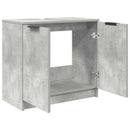 vidaXL Fürdőszoba Székény Beton Szürke 64,5 x 33,5 x 59 cm Faanyag
