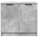vidaXL Fürdőszoba Székény Beton Szürke 64,5 x 33,5 x 59 cm Faanyag
