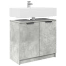 vidaXL Fürdőszoba Székény Beton Szürke 64,5 x 33,5 x 59 cm Faanyag
