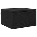vidaXL Éjjeliszekrény fiókkal Fekete tölgy 34 x 30 x 20 cm Faanyag