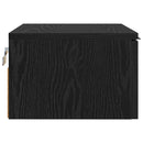 vidaXL Éjjeliszekrény fiókkal Fekete tölgy 34 x 30 x 20 cm Faanyag
