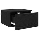 vidaXL Éjjeliszekrény 2 pcs Musta tammi 34 x 30 x 20 cm Faanyag