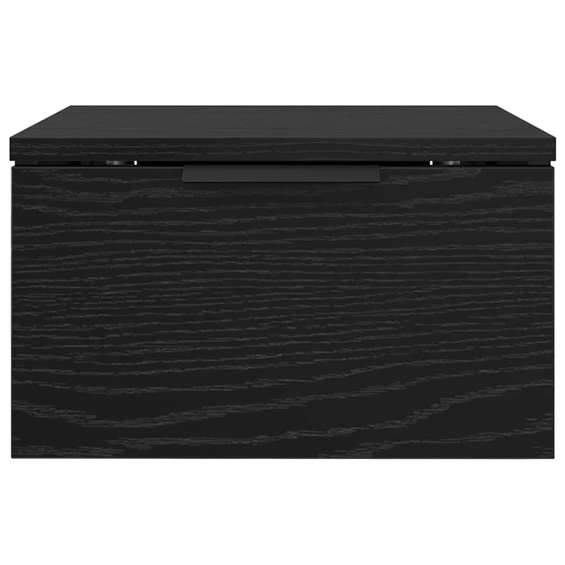 vidaXL Éjjeliszekrény 2 pcs Musta tammi 34 x 30 x 20 cm Faanyag