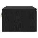 vidaXL Éjjeliszekrény 2 pcs Fekete tölgy 34 x 30 x 20 cm Faanyag