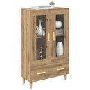 vidaXL Magasfiú fiókkal Artisan tölgy 70 x 31 x 115 cm Faanyag