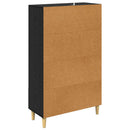 vidaXL Magasfiú fiókkal Fekete tölgy 70 x 31 x 115 cm Faanyag