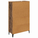 vidaXL Magasfiú fiókkal Öreg fa 70 x 31 x 115 cm Műszaki fa és vas