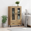 vidaXL Magasfiú Artisan tölgy 70 x 31 x 115 cm Műszaki fa és vas