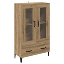 vidaXL Magasfiú Artisan tölgy 70 x 31 x 115 cm Műszaki fa és vas