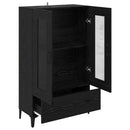 vidaXL Magasfiú Fekete tölgy 70 x 31 x 115 cm Műszaki fa és vas