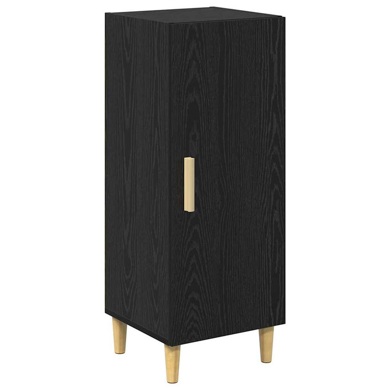 vidaXL Széf Musta tammi 34.5 x 34 x 90 cm Faanyag