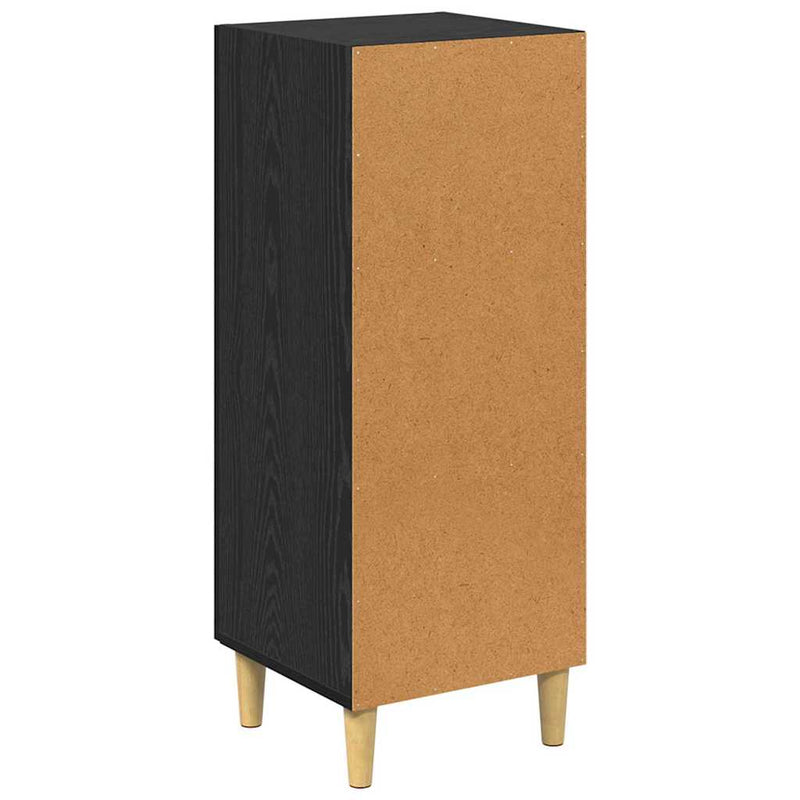 vidaXL Széf Musta tammi 34.5 x 34 x 90 cm Faanyag