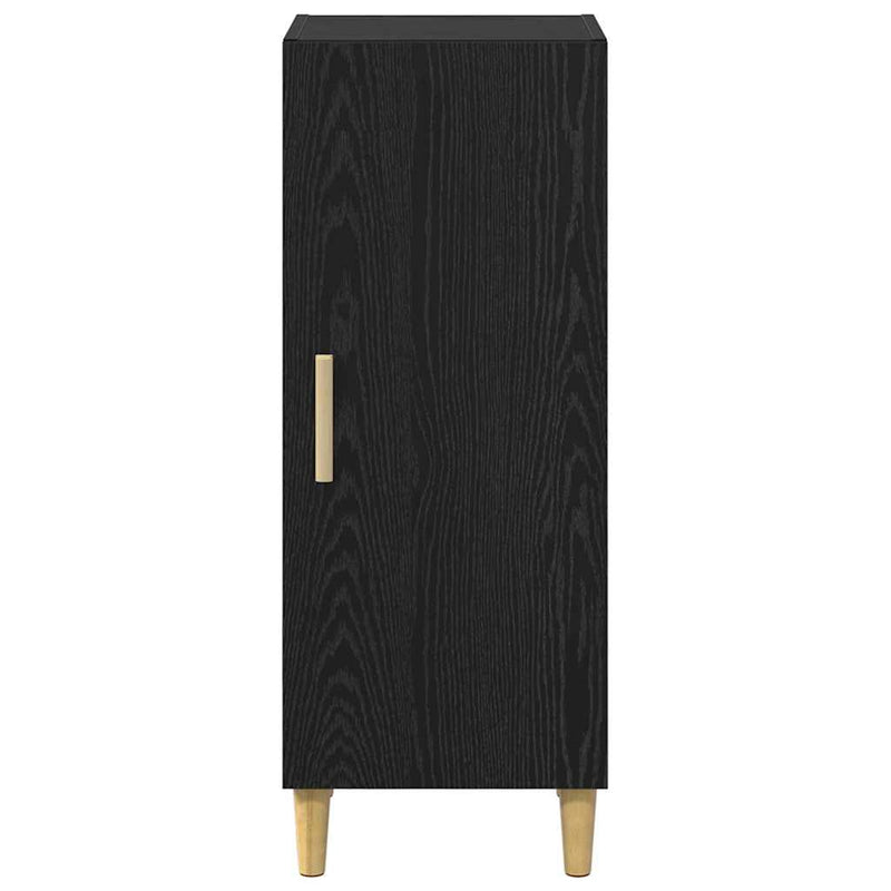 vidaXL Széf Musta tammi 34.5 x 34 x 90 cm Faanyag