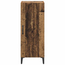 vidaXL Széf Falra szerelhető Öreg fa 34,5 x 34 x 90 cm Faanyag