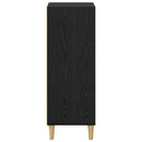 vidaXL Széf Fekete tölgy 34,5 x 32,5 x 90 cm Faanyag