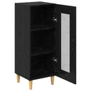 vidaXL Széf Fekete tölgy 34.5 x 32.5 x 90 cm Faanyag