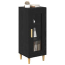 vidaXL Széf Fekete tölgy 34.5 x 32.5 x 90 cm Faanyag