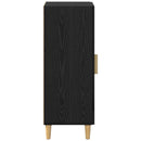 vidaXL Széf Fekete tölgy 34.5 x 32.5 x 90 cm Faanyag