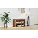 vidaXL Cipőtartó polcokkal tárolóval Régi fa 75 x 35 x 45 cm Faanyag