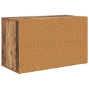 vidaXL Cipőtartó polcokkal tárolóval Régi fa 75 x 35 x 45 cm Faanyag