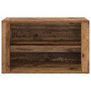 vidaXL Cipőtartó polcokkal tárolóval Régi fa 75 x 35 x 45 cm Faanyag
