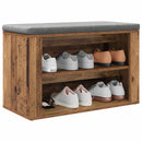 vidaXL Cipőtartó polcokkal tárolóval Régi fa 75 x 35 x 45 cm Faanyag