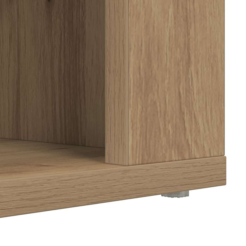 vidaXL Cipőtartó polcokkal kézműves tölgy 75 x 35 x 45 cm Faanyag