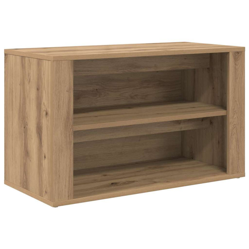 vidaXL Cipőtartó polcokkal kézműves tölgy 75 x 35 x 45 cm Faanyag