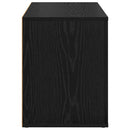vidaXL Cipőtartó polcokkal Musta tammi 75 x 35 x 45 cm Faanyag