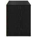 vidaXL Cipőtartó polcokkal Musta tammi 75 x 35 x 45 cm Faanyag