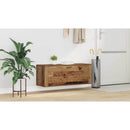 vidaXL Cipőszekrény polcokkal ajtóval Régi fa 100 x 35 x 38 cm Faanyag