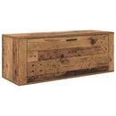 vidaXL Cipőszekrény polcokkal ajtóval Régi fa 100 x 35 x 38 cm Faanyag