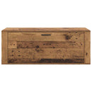 vidaXL Cipőszekrény polcokkal ajtóval Régi fa 100 x 35 x 38 cm Faanyag