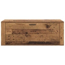 vidaXL Cipőszekrény polcokkal ajtóval Régi fa 100 x 35 x 38 cm Faanyag