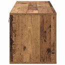 vidaXL Cipőszekrény polcokkal ajtóval Régi fa 100 x 35 x 38 cm Faanyag